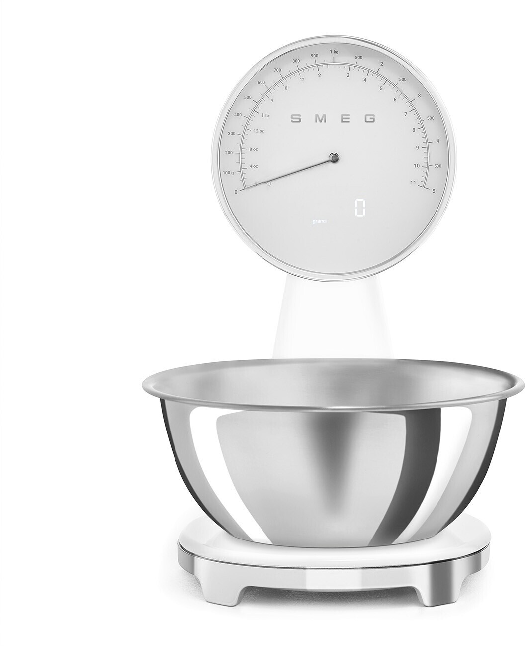 ترازو آشپزخانه دیجیتال اسمگ ایتالیا مدل SMEG KSF01WHWW | رنگ سفید | طراحی وینتیج و دقت بالا